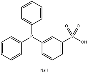 SODIUM DIPHENYLPHOSPHINOBENZENE-3-SULFONATE Structural