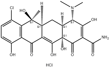 Chlortetracycline hydrochloride Structural