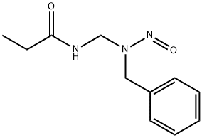 Propionamide, N-((N-nitrosobenzylamino)methyl)- Structural