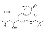 Dipivefrin hydrochloride Structural