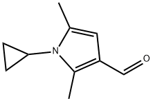 1H-Pyrrole-3-carboxaldehyde,1-cyclopropyl-2,5-dimethyl-(9CI) Structural