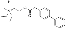 Diethyl(2-hydroxyethyl)methylammonium iodide, 4-biphenylylacetate Structural