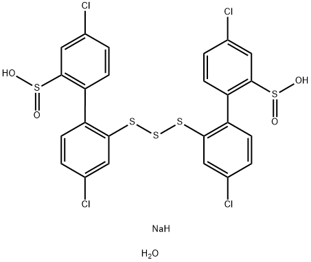 Disodium 2',2'-trithiobis(4,4'-dichloro-2-biphenylsulfinate) Structural