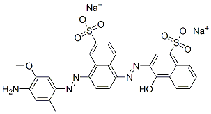 4-[(4-Amino-2-methyl-5-methoxyphenyl)azo]-1'-hydroxy-[1,2'-azobisnaphthalene]-4',6-disulfonic acid disodium salt