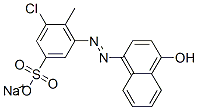 3-Chloro-5-[(4-hydroxy-1-naphthalenyl)azo]-4-methylbenzenesulfonic acid sodium salt