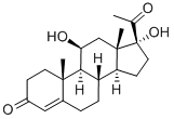 11BETA,17ALPHA-DIHYDROXY-4-PREGNENE-3,20-DIONE Structural