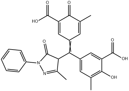 5-[(3-Carboxy-5-methyl-4-oxo-2,5-cyclohexadien-1-ylidene)(4,5-dihydro-3-methyl-5-oxo-1-phenyl-1H-pyrazol-4-yl)methyl]-2-hydroxy-3-methylbenzoic acid