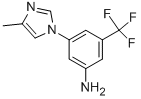 3-(4-Methyl-1H-imidazol-1-yl)-5-(trifluoromethyl)aniline Structural