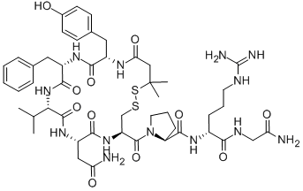 3-MERCAPTO-3-METHYL-BUTYRYL-TYR-PHE-VAL-ASN-CYS-PRO-D-ARG-GLY-NH2