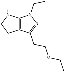 Pyrrolo[2,3-c]pyrazole, 3-(2-ethoxyethyl)-1-ethyl-1,4,5,6-tetrahydro- (9CI) Structural