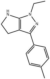 Pyrrolo[2,3-c]pyrazole, 1-ethyl-1,4,5,6-tetrahydro-3-(4-methylphenyl)- (9CI) Structural