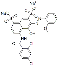 disodium 4-[(2,4-dichlorobenzoyl)amino]-5-hydroxy-6-[(2-methoxyphenyl)azo]naphthalene-1,7-disulphonate  