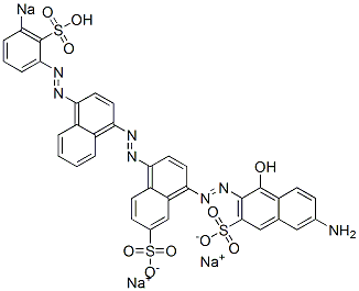 6'-Amino-1'-hydroxy-4-[[4-[(3-sodiosulfophenyl)azo]-1-naphthalenyl]azo][1,2'-azobisnaphthalene]-3',7-disulfonic acid disodium salt