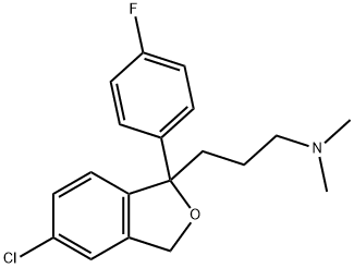 5-chloro-1-(3-diMethylaMinopropyl)-1-(4-fluorophenyl)-phthalan Structural