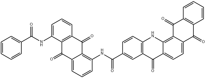 N-[5-(benzoylamino)-9,10-dihydro-9,10-dioxoanthryl]-5,8,13,14-tetrahydro-5,8,14-trioxonaphth[2,3-c]acridine-10-carboxamide 