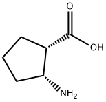 (1S,2R)-2-Aminocyclopentanecarboxylic acid Structural