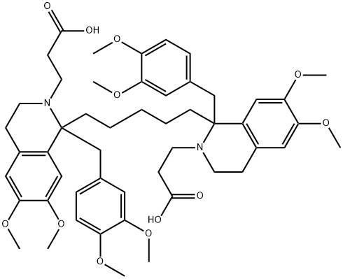 1,5-pentanediyl bis[1-[(3,4-dimethoxyphenyl)methyl]-3,4-dihydro-6,7-dimethoxy-1H-isoquinoline-2-propionate]   