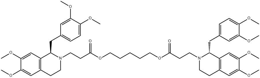 2(1H)-ISOQUINOLINEPROPANOIC ACID,1-[(3,4-DIMETHOXYPHENYL)METHYL]-3,4-DIHYDRO-6,7-DIMETHOXY-, 1,5-PENTANEDIYL ESTER, (R*,R*)-(-)-, ETHANEDIOATE