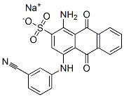 1-Amino-4-[(3-cyanophenyl)amino]-9,10-dihydro-9,10-dioxoanthracene-2-sulfonic acid sodium salt Structural