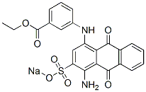 3-[[4-Amino-9,10-dihydro-9,10-dioxo-3-(sodiosulfo)anthracen-1-yl]amino]benzoic acid ethyl ester Structural