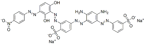 disodium 4-[[2,4-diamino-5-[(3-sulphonatophenyl)azo]phenyl]azo]-2-[[2,6-dihydroxy-3-[(4-nitrophenyl)azo]phenyl]azo]benzenesulphonate 