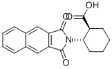 (1S,2S)-2-(NAPHTHALENE-2,3-DICARBOXIMIDO)CYCLOHEXANECARBOXYLIC ACID Structural