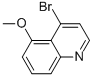 4-Bromo-5-methoxyquinoline Structural