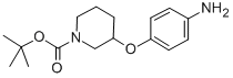 3-(4-AMINO-PHENOXY)-PIPERIDINE-1-CARBOXYLIC ACID TERT-BUTYL ESTER Structural