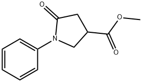 Methyl  5-Oxo-1-phenylpyrrolidine-3-carboxylate Structural