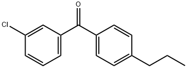 3-CHLORO-4'-N-PROPYLBENZOPHENONE Structural