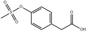 4-[(Methylsulfonyl)oxy]-benzeneacetic acid Structural