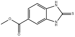 1H-BENZIMIDAZOLE-5-CARBOXYLIC ACID, 2,3-DIHYDRO-2-THIOXO-, METHYL ESTER Structural