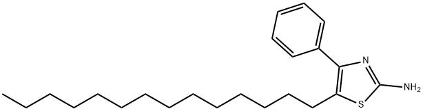 2-AMINO-4-PHENYL-5-N-TETRADECYLTHIAZOLE Structural