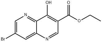 ethyl 7-bromo-4-oxo-1,4-dihydro-1,5-naphthyridine-3-carboxylate
 Structural