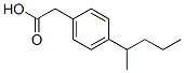 Benzeneacetic acid, 4-(1-methylbutyl)- (9CI) Structural