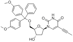 5'-O-(DIMETHOXYTRITYL)-5-(1-PROPYNYL)-2'-DEOXYURIDINE Structural