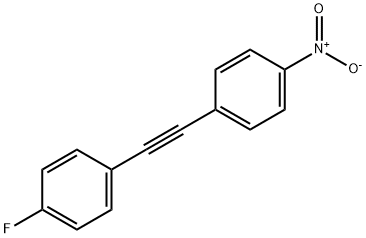 1-FLUORO-4-(2-(4-NITROPHENYL)ETHYLNYL)BENZENE Structural