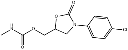 3-(4-Chlorophenyl)-5-((((methylamino)carbonyl)oxy)methyl)-2-oxazolidin one