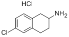 6-CHLORO-1,2,3,4-TETRAHYDRO-NAPHTHALEN-2-YLAMINE HYDROCHLORIDE Structural