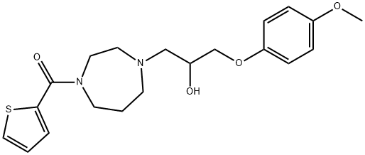 (4-[2-HYDROXY-3-(4-METHOXYPHENOXY)PROPYL]-1,4-DIAZEPAN-1-YL)(2-THIENYL)METHANONE