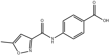 Benzoic acid, 4-[[(5-methyl-3-isoxazolyl)carbonyl]amino]- (9CI) Structural