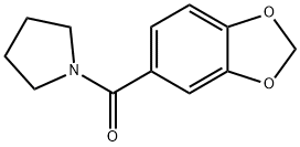 PYRROLIDINE, 1-(1,3-BENZODIOXOL-5-YLCARBONYL)- Structural