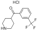 PIPERIDIN-4-YL-(3-TRIFLUOROMETHYL-PHENYL)-METHANONE HYDROCHLORIDE Structural