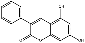 5,7-DIHYDROXY-3-PHENYLCOUMARIN Structural