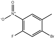 1-broMo-5-fluoro-2-Methyl-4-nitrobenzene Structural