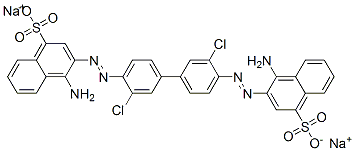 disodium 3,3'-[(3,3'-dichloro[1,1'-biphenyl]-4,4'-diyl)bis(azo)]bis(4-aminonaphthalene-1-sulphonate) 
