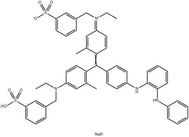 N-Ethyl-N-[4-[[4-[N-ethyl-N-(3-sodiosulfobenzyl)amino]-2-methylphenyl][4-[[2-(phenylamino)phenyl]amino]phenyl]methylene]-3-methyl-2,5-cyclohexadien-1-ylidene]-3-sulfonatobenzenemethanaminium