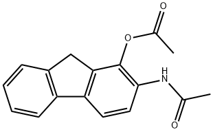 1-Acetoxy-2-acetylaminofluorene Structural