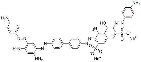 4-Amino-6-[(4-aminophenyl)azo]-3-[[4'-[[5-[(4-aminophenyl)azo]-2,4-diaminophenyl]azo][1,1'-biphenyl]-4-yl]azo]-5-hydroxynaphthalene-2,7-disulfonic acid disodium salt