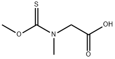 Glycine,  N-(methoxythioxomethyl)-N-methyl- Structural
